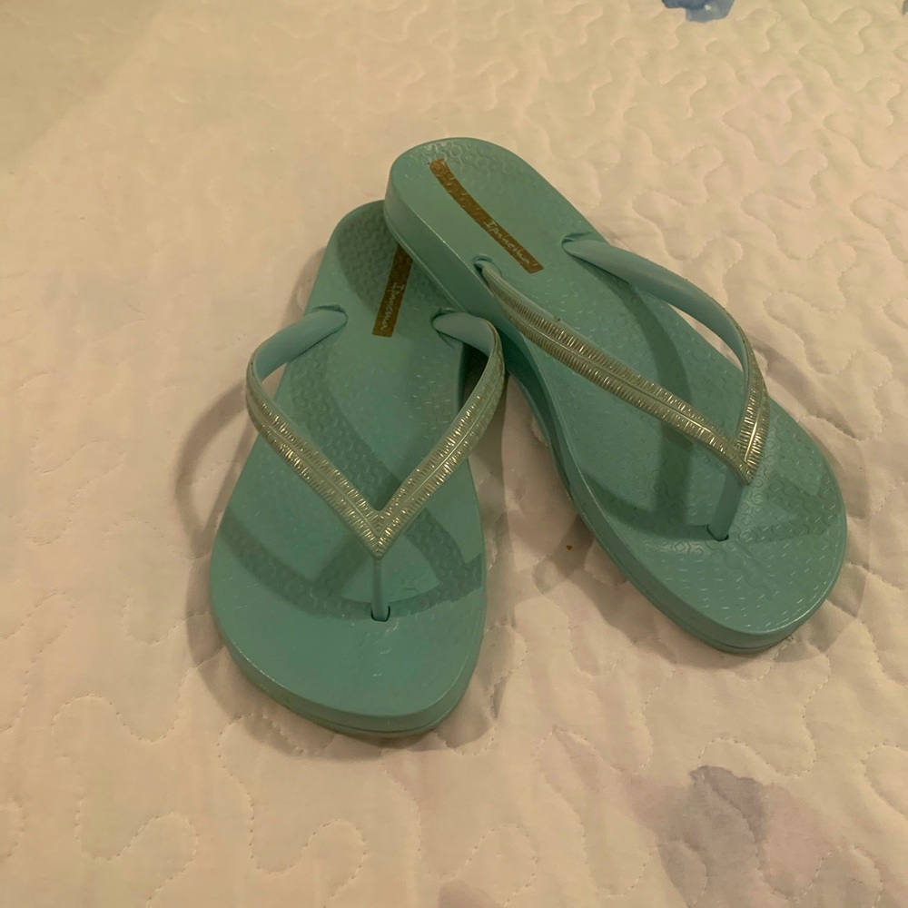 Ladies Ipanema Aqua Flip Flops size M